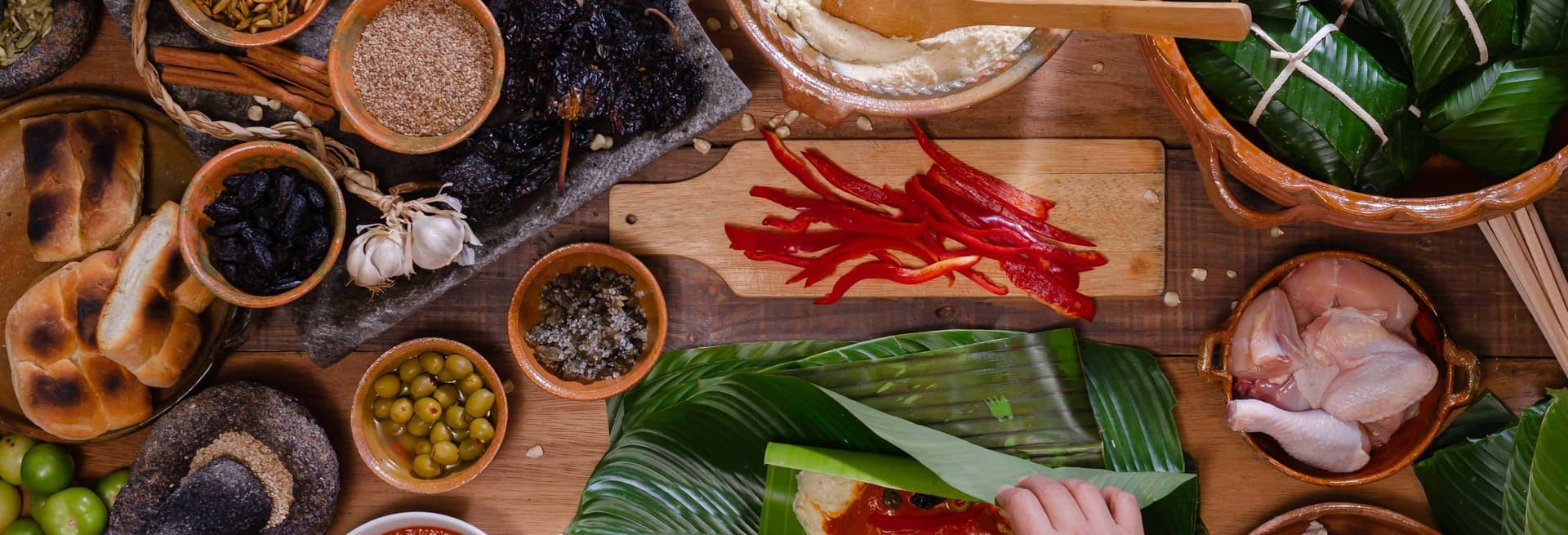 Cours de cuisine dans un village maya