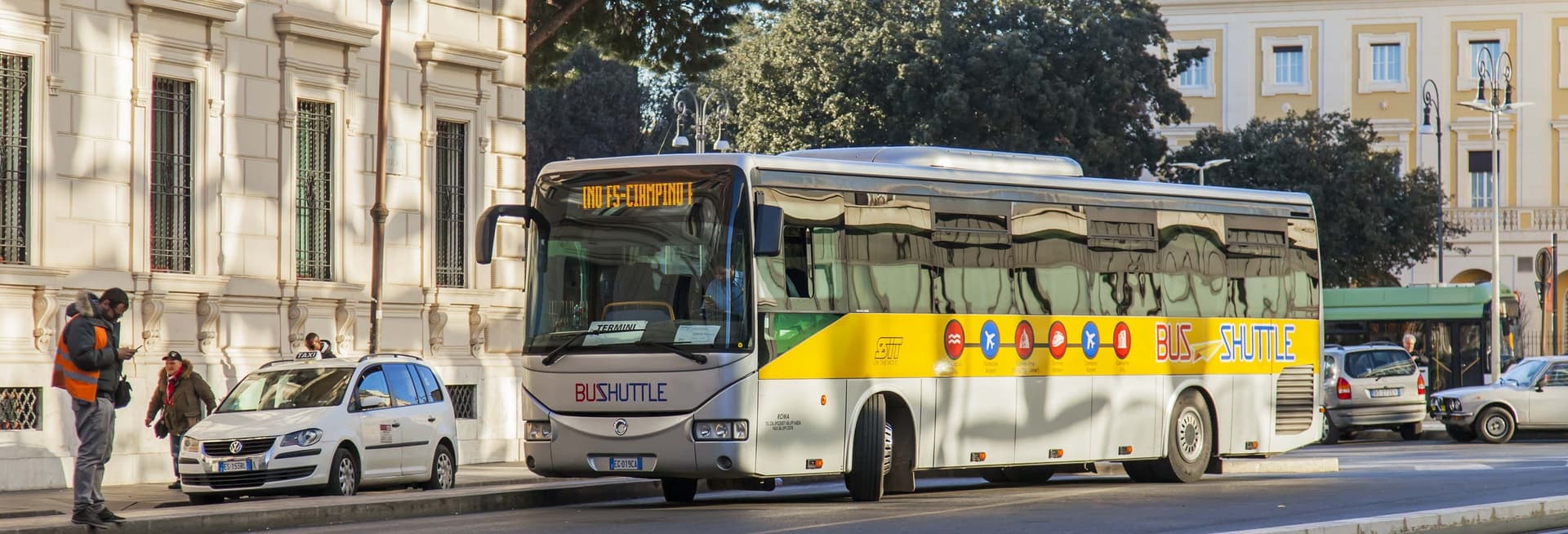 Bus entre l’aéroport Ciampino et Rome