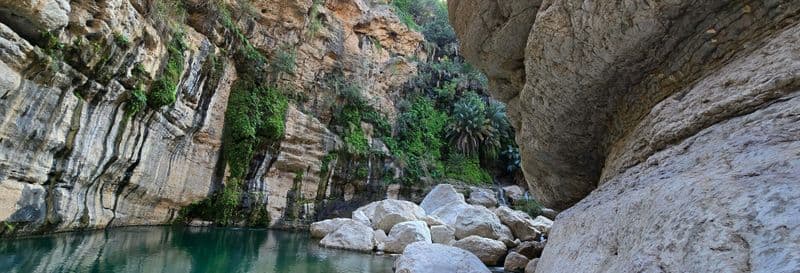 Expérience privée de canyoning et de descente en rappel à Wadi Tiwi