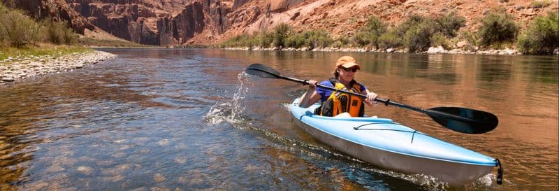 Balade en kayak sur le lac de Potrerillos