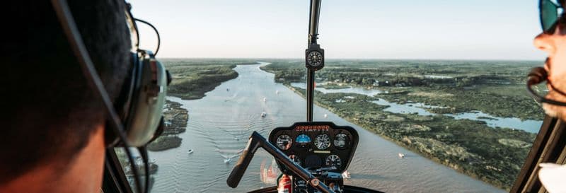 Vol privé en hélicoptère au Delta du Tigre