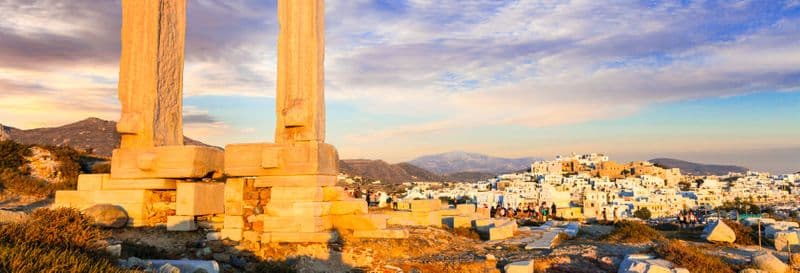 Visite du château de Naxos + Coucher de soleil à Portara