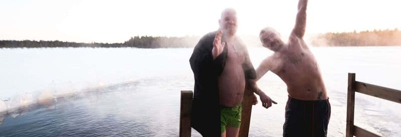 Billet Sauna finlandais et lac gelé + Dîner