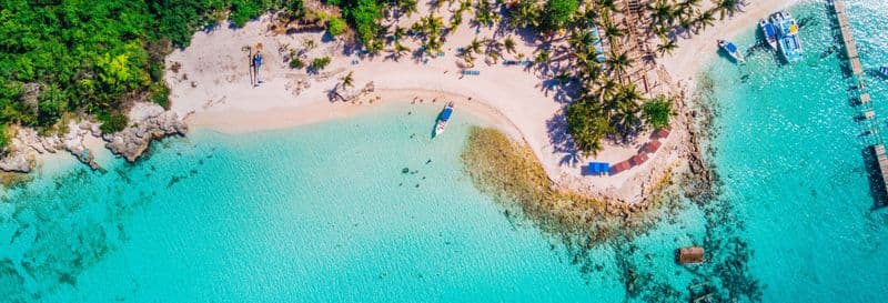 Excursion privée sur l'île Saona en bateau à moteur