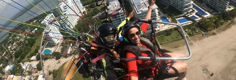 Vol en parapente à Carthagène + Kayak sur l'île de Pescador