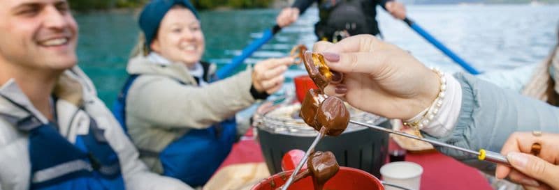 Balade en bateau sur le lac de Brienz avec fondue au chocolat