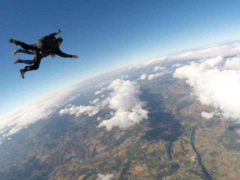 Saut en Parachute en tandem à Domme Sarlat (24)