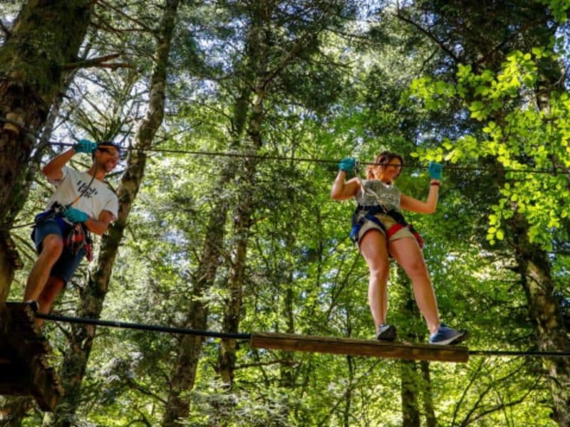 Parc Accrobranche au Ballon d'Alsace dans les Hautes-Vosges (68)
