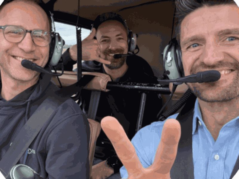 Vol d'initiation en hélicoptère au-dessus de Saint-Etienne (42)