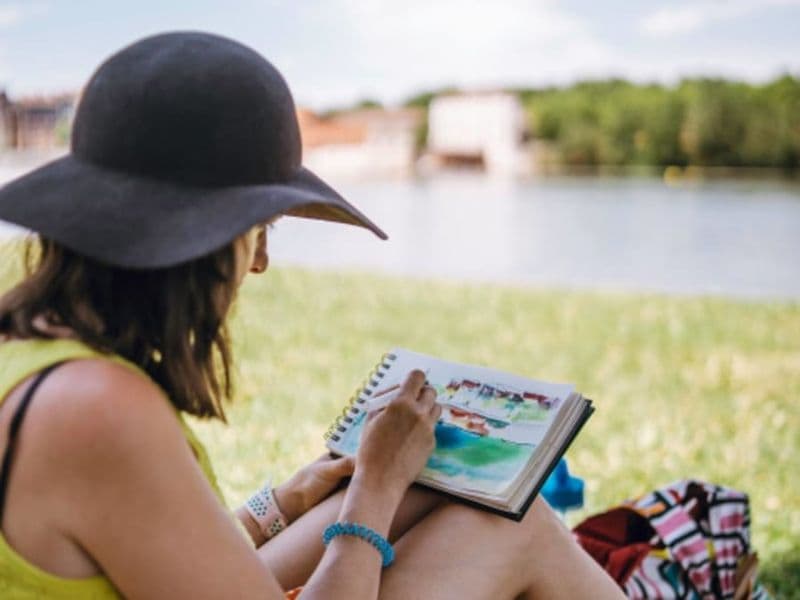 Atelier peinture aquarelle en extérieur à Toulouse (31)