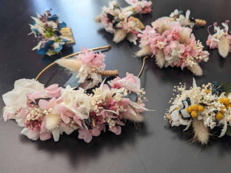 Atelier bijoux de tête fleuris à La Rochelle (17)