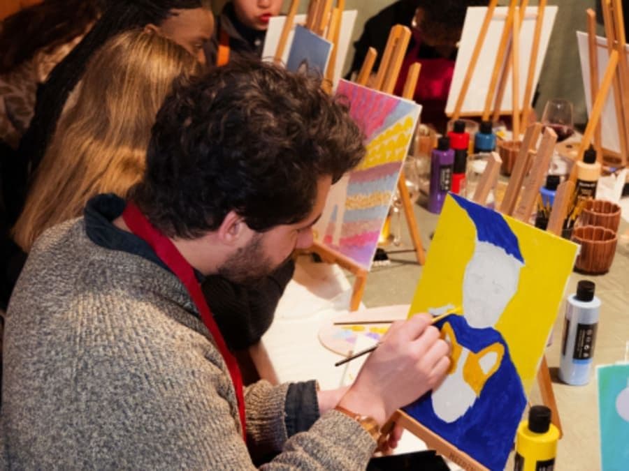 Atelier peinture acrylique art abstrait à Bordeaux (33)