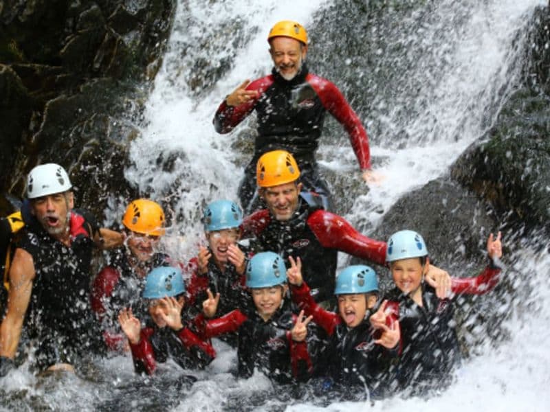 Canyoning sportif au canyon Haute-Besorgues (07)
