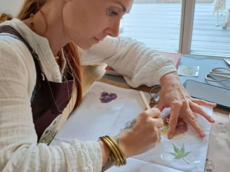 Billet Atelier impression végétale sur tissus à Toulouse (31)