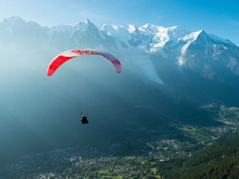 Billet Vol en Parapente depuis le Plan de l'Aiguille face au Mont Blanc