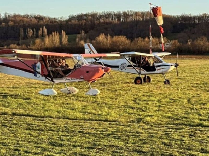 Baptême de l'air en ULM multiaxe au Fousseret (31)