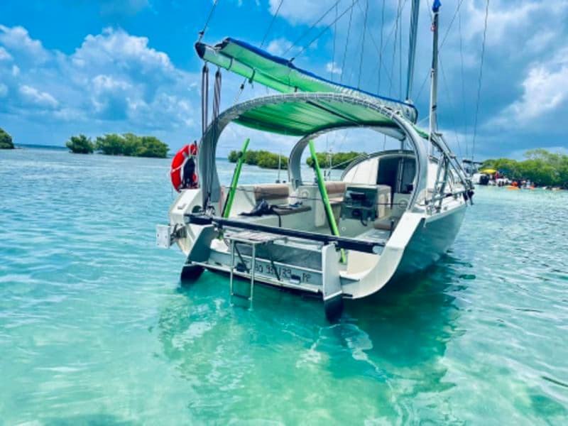 Billet Escapade nautique en voilier dans le lagon en Guadeloupe