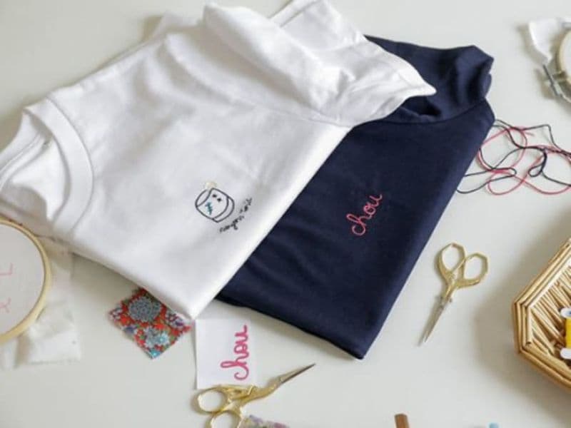 Atelier broderie sur T-shirt à Paris 11ème