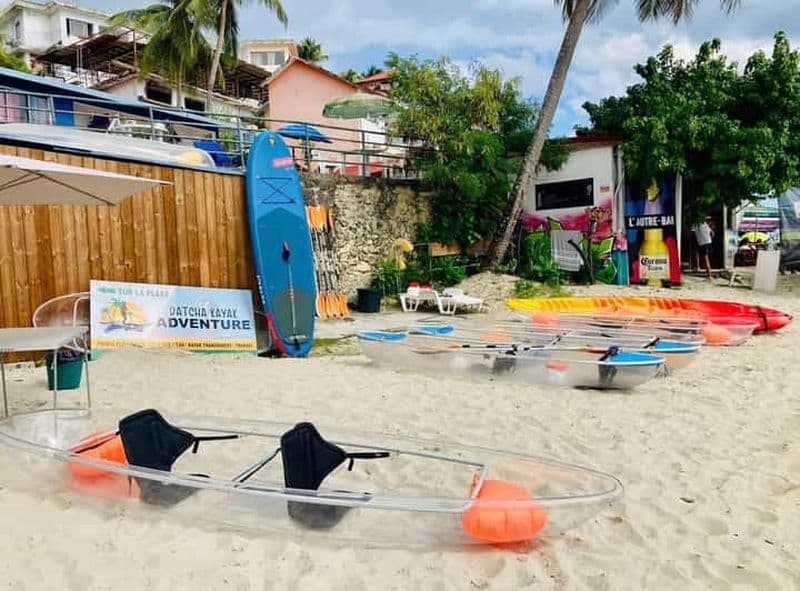 ILET GOSIER : visitez l'ilet du gosier en kayak transparent
