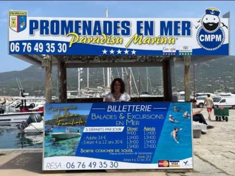 Billet Propriano: excursion en bateau 2 heures
