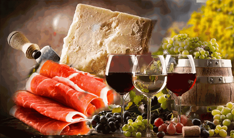 Parme : visite des fromages, du jambon et des vignobles avec dégustations