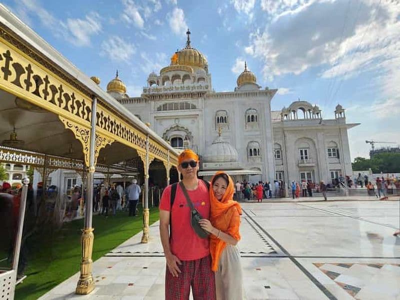 Billet Delhi : visite guidée de Gurdwara Bangla Sahib avec repas langar