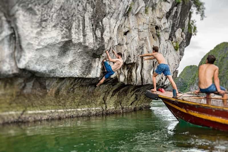 Cat Ba : Escalade avancée et saut de falaise en bateau