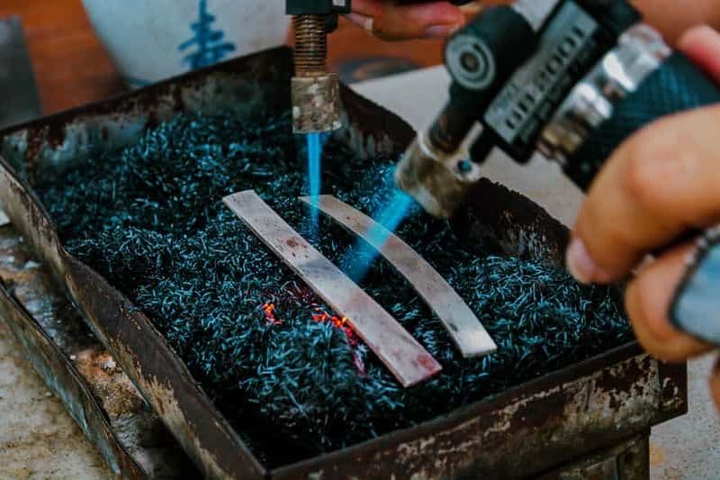 Chiang Mai : Atelier de fabrication de bijoux en argent avec un orfèvre