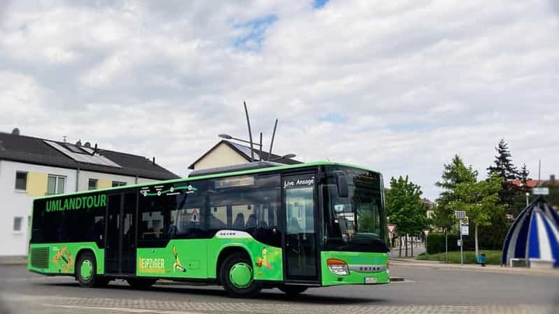 Leipzig : visite en bus à arrêts à arrêts multiples et visite à pied de la ville