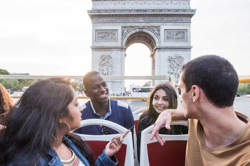 Billet Paris : Billet pour l'Arc de Triomphe et visite en bus à arrêts multiples