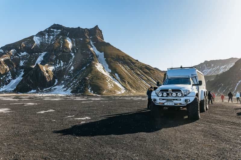 Depuis Vík : grotte de glace de Katla et Super Jeep