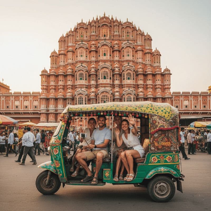 Billet Jaipur : visite privée en tuk-tuk, visite du marché aux fleurs