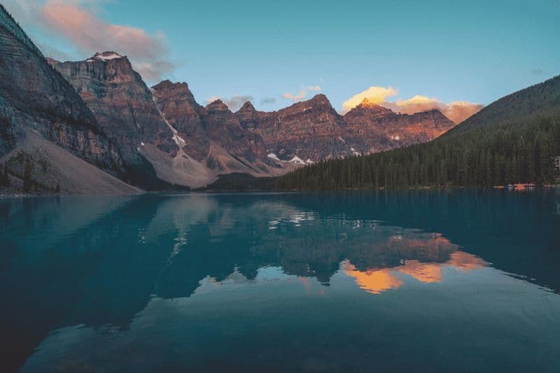 Calgary : lever du soleil sur le lac Moraine, lac Louise et safari animalier