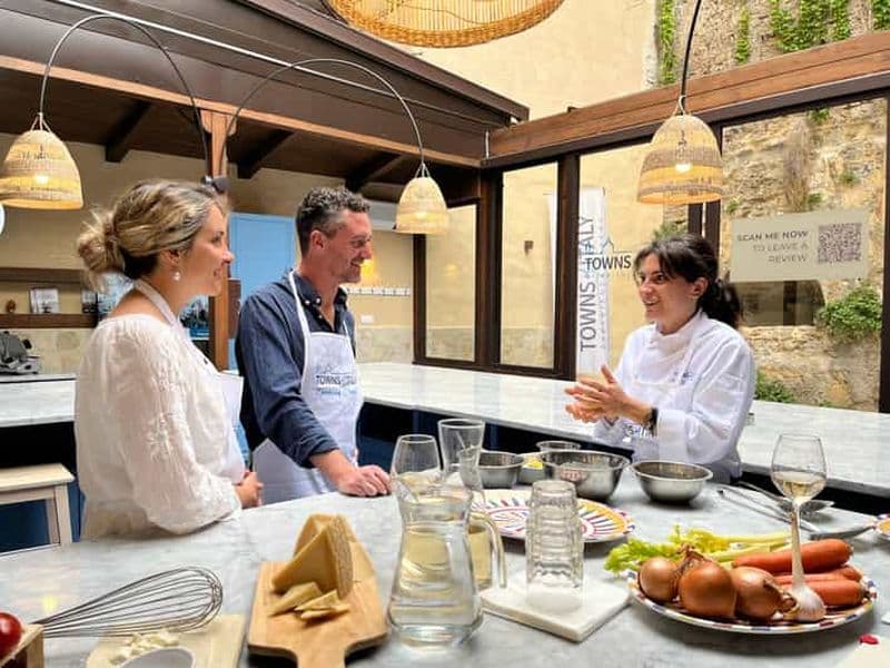 Billet Palerme : cours de fabrication de pâtes et de gelato avec dîner et vin