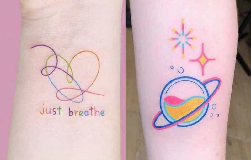 Service de tatouage multicolore sur appel à Bangkok - Votre dessin