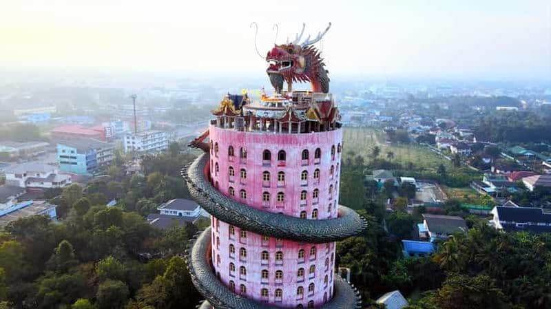 Billet Au départ de Bangkok : visite du marché Don Wai, du Wat Samphran et du Lotus Café