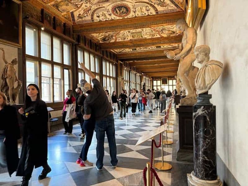 Billet Florence : billet d'entrée à heure programmée et audioguide pour la galerie des Offices