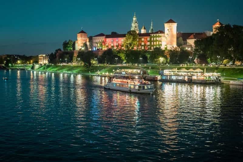 Cracovie : Croisière fluviale du soir ou de nuit