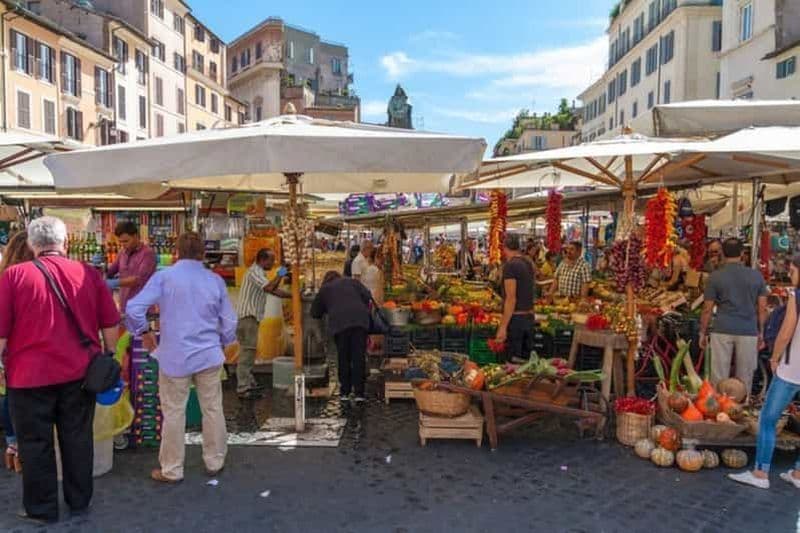 Billet Visite du marché et cours de cuisine romaine (groupe)