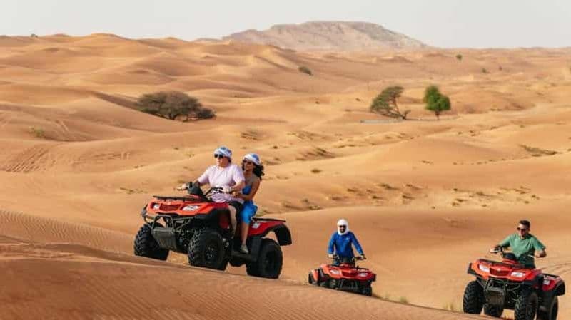 Billet Dubaï : quad et VTT, désert de dunes rouges et aventure safari