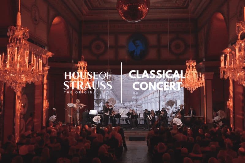 Vienne : Concert de musique classique dans le prestigieux Strauss-Hall, datant de 1837