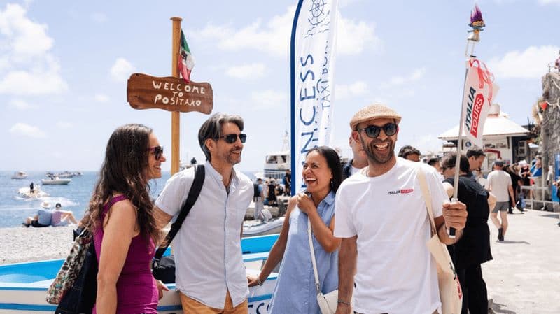 Billet De Rome à la côte amalfitaine : excursion panoramique d'une journée en train et en bateau