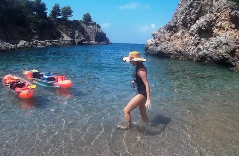 Billet Marina del Cantone : 4 heures d'excursion en kayak transparent à Jeranto