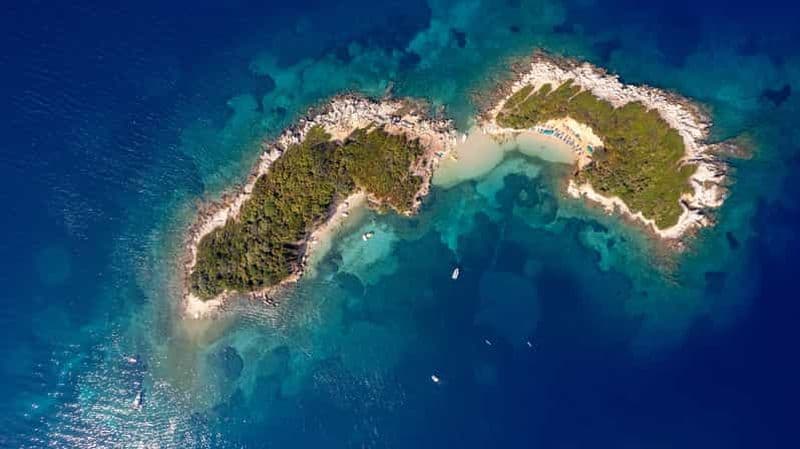 Billet Ksamil : Excursion en bateau vers les 5 îles de Ksamil et les îles jumelles