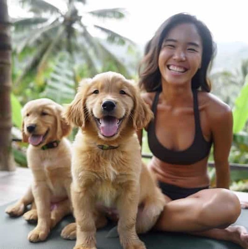 Bali : Canggu & Uluwatu Cours de yoga avec des chiots et boissons rafraîchissantes