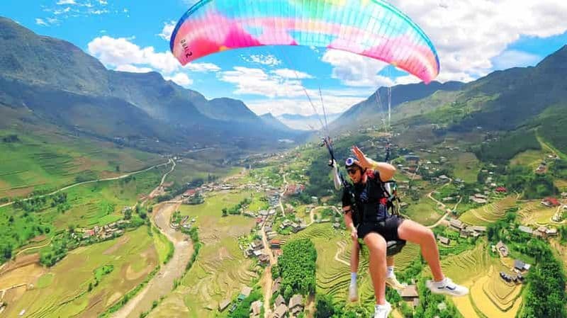 Sapa : aventure en parapente tandem avec prise en charge et retour
