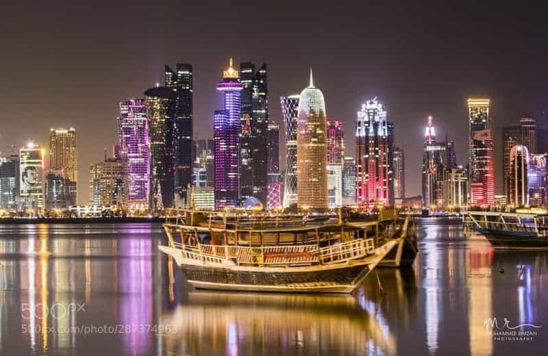 Doha All Inclusive Night city tour Dhow boat certified guide