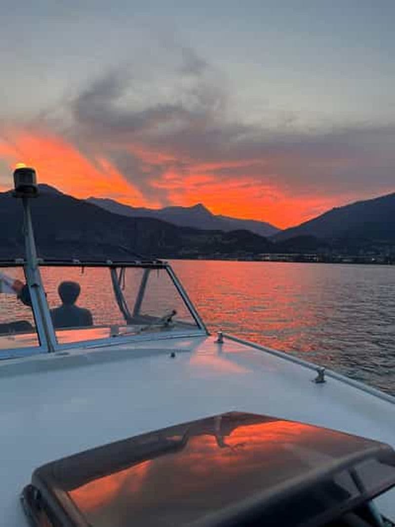 Billet Apéritif au coucher du soleil en bateau sur le lac d'Iseo