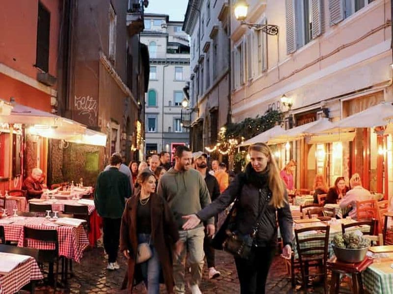 Billet Visite culinaire de Rome : les trésors cachés de Trastevere avec dîner et vin