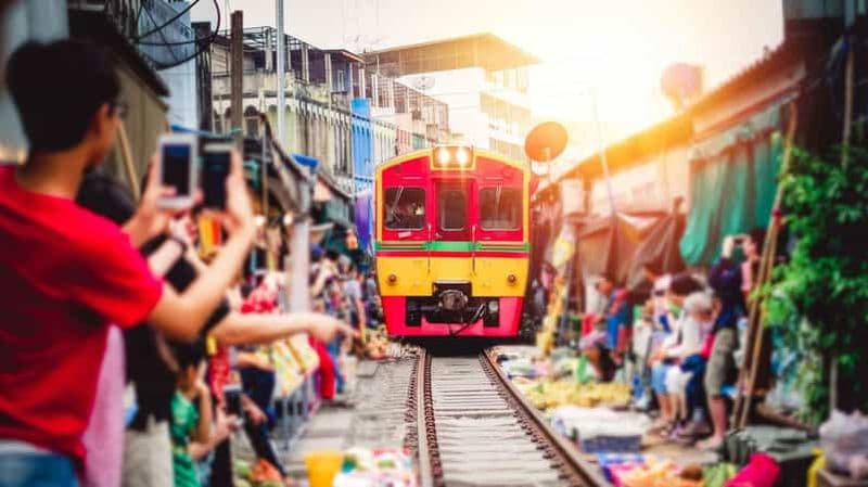 Billet Bangkok : Visite d'une journée du marché ferroviaire de Maeklong et du marché flottant